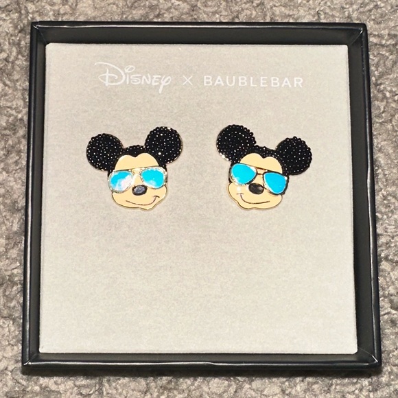 Disney x BAUBLEBAR Mickey Mouse Sunglass Earrings New - Picture 2 of 4